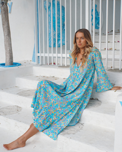 Rae Midi Dress ~ Santorini