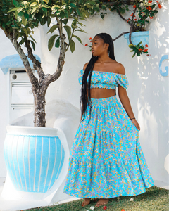 Cascade Maxi Skirt ~ Santorini