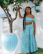 Load image into Gallery viewer, Cascade Maxi Skirt ~ Santorini