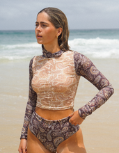 Load image into Gallery viewer, Stevie High Neck Surf Top ~ Paisley