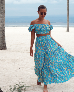 Cascade Maxi Skirt ~ Santorini