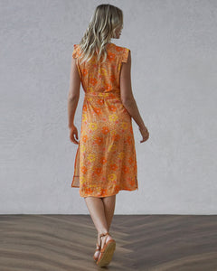 Rio Midi Dress ~ Apricot